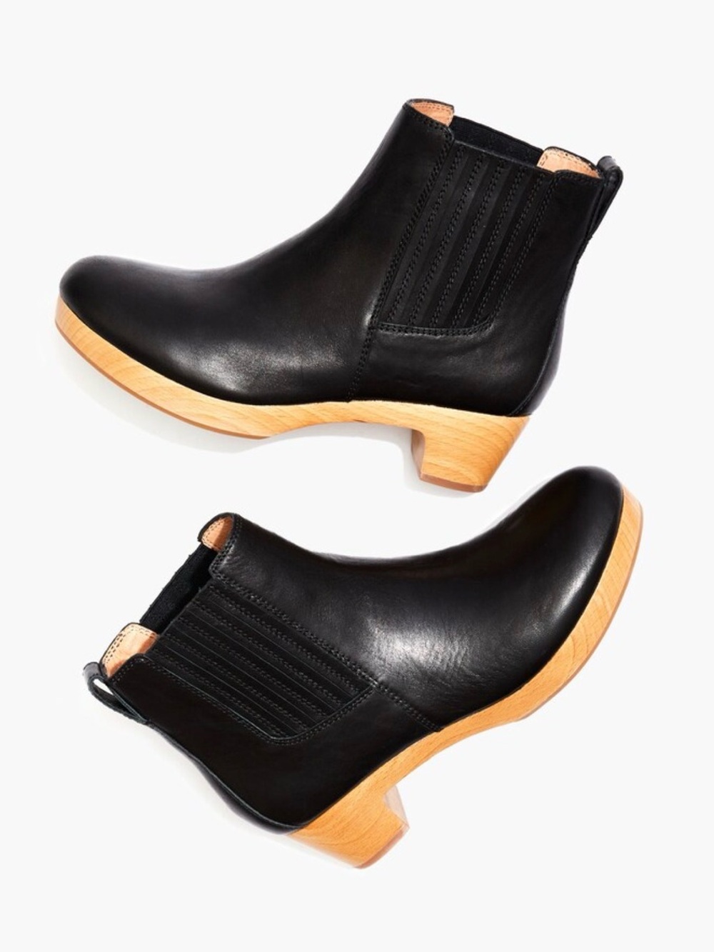 Madewell The Clog Boot in Leather
